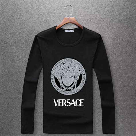 shirts by versace lyrics|Versace long sleeve t shirts.